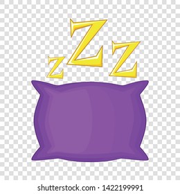 Pillow icon. Cartoon illustration of pillow vector icon for web
