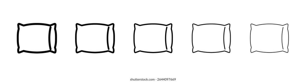 Pillow icon concept. graphic design, logo, Web, UI.