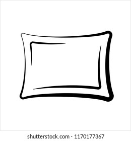 Pillow Icon, Creative Design Vector Art Illustration