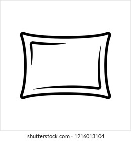 Pillow Icon, Creative Design Vector Art Illustration