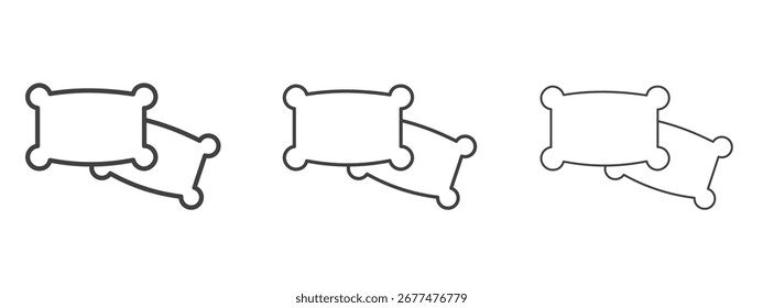 Pillow icon design, suitable for web, infographics, interface and apps.