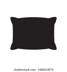 Pillow icon design. Pillow icon in trendy flat style design. Pillow silhouette vector. Vector illustration. 
