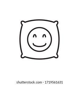 Pillow Icon Design Vector Logo Template