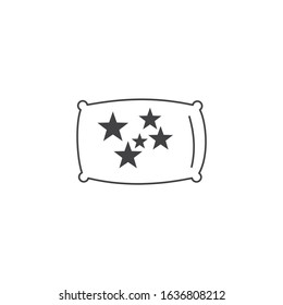Pillow Icon, editable color template. Pillow symbol vector sign isolated for graphic and web design.