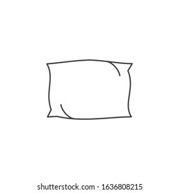 Pillow Icon, editable color template. Pillow symbol vector sign isolated for graphic and web design.