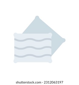 pillow icon flat style vector
