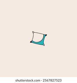 Pillow icon flat vector design.