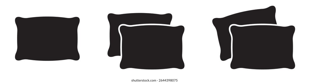 Pillow icon. Pillow icons set.