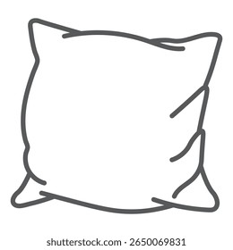 Pillow. Pillow icon illustration set. Stock vector.