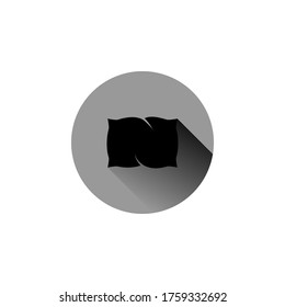Icono de almohada, ilustración, plantilla de vector