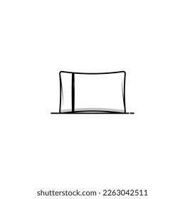 Pillow icon isolated vector graphics