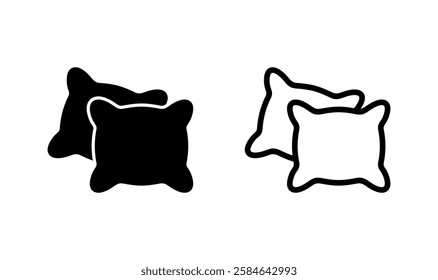 Pillow icon logo design. Pillow sign and symbol. Comfortable fluffy pillow