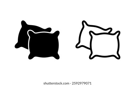 Pillow icon logo design. Pillow sign and symbol. Comfortable fluffy pillow