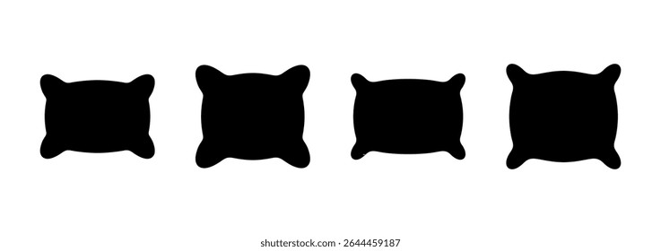 Pillow icon logo design. Pillow sign and symbol. Comfortable fluffy pillow