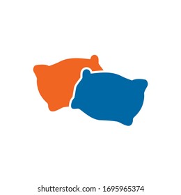 Pillow icon logo design vector template
