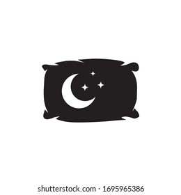 Pillow icon logo design vector template