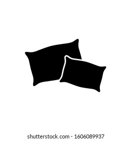 Pillow icon, logo isolated on white background