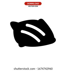 pillow icon or logo isolated sign symbol vector illustration - high quality black style vector icons
