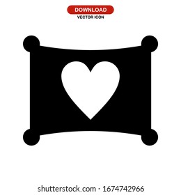 pillow icon or logo isolated sign symbol vector illustration - high quality black style vector icons
