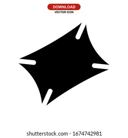pillow icon or logo isolated sign symbol vector illustration - high quality black style vector icons
