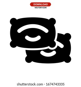 pillow icon or logo isolated sign symbol vector illustration - high quality black style vector icons
