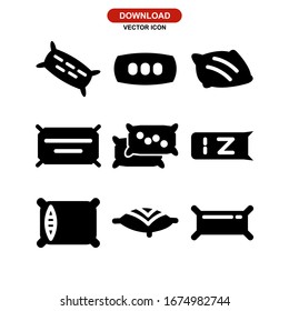 pillow icon or logo isolated sign symbol vector illustration - Collection of high quality black style vector icons
