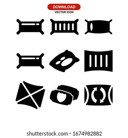 pillow icon or logo isolated sign symbol vector illustration - Collection of high quality black style vector icons
