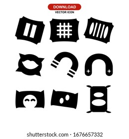 pillow icon or logo isolated sign symbol vector illustration - Collection of high quality black style vector icons