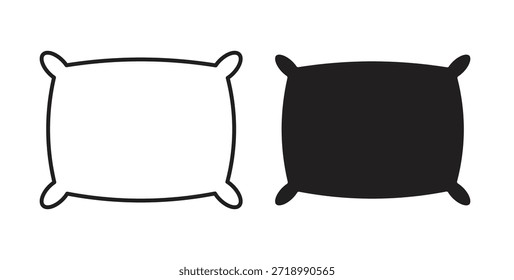 Icono de la almohada para el App móvil, diseños editables