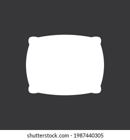 pillow icon on grey background