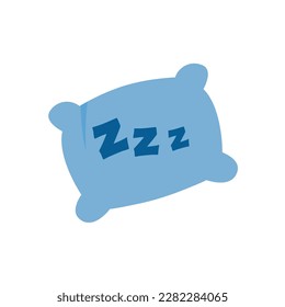 pillow icon on a white background, vector illustration