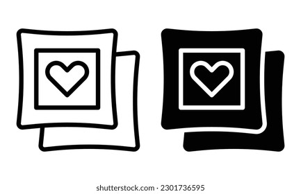 Pillow icon with outline and glyph style.