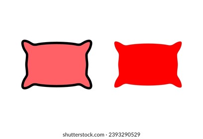 Pillow icon set illustration. Pillow sign and symbol. Comfortable fluffy pillow