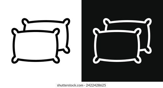 Pillow Icon Set. Vector Illustration