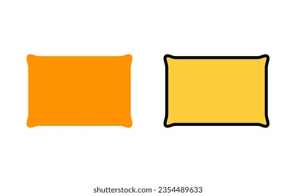 Pillow icon set for web and mobile app. Pillow sign and symbol. Comfortable fluffy pillow