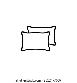 Pillow icon. Pillow sign and symbol. Comfortable fluffy pillow