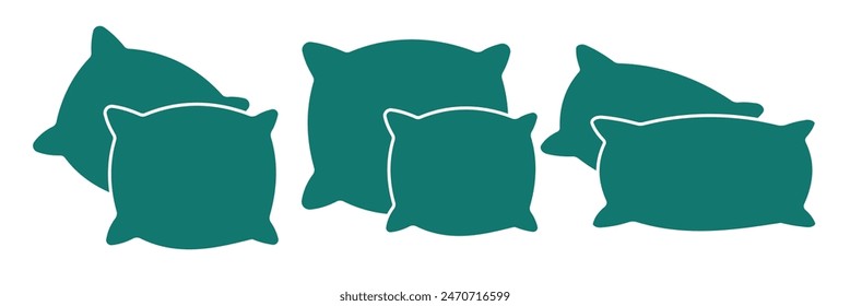 Pillow icon. Pillow sign and symbol. Comfortable design eps 10