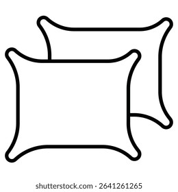 Pillow icon simple flat icon vector symbol