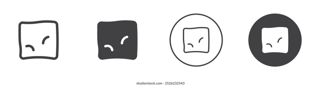 Ícone de travesseiro Simples contorno vetor logotipo