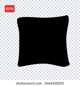 Icono de almohada, icono de almohada, icono cuadrado, formato EPS Vector icono de ilustración archivo