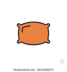 pillow icon. pillow Symbol sign for mobile concept and web design. Vector icon, Logo illustration, Vector graphics