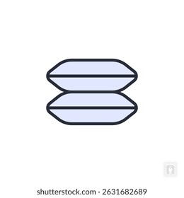 pillow icon. pillow Symbol sign for mobile concept and web design. Vector icon, Logo illustration, Vector graphics