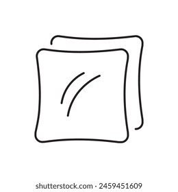 Pillow icon, template for graphic and web design. vector illustration