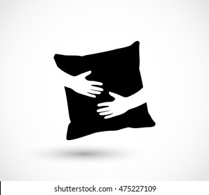 Pillow icon vector 