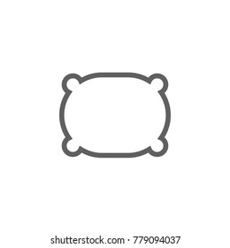 Pillow icon vector