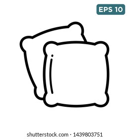 pillow icon vector design template