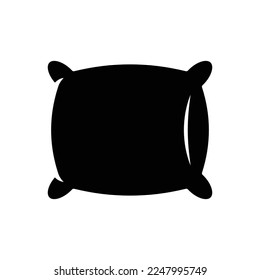 pillow icon vector design template in white background