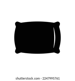 pillow icon vector design template in white background