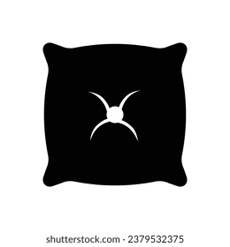 plantilla de diseño de vectores de iconos de almohada simple y limpia