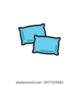 pillow icon vector design template elegant style